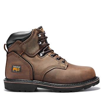 Timberland PRO Pit Boss 6" Steel Toe - Hnede Pracovne Cizmy Panske, T0328SK